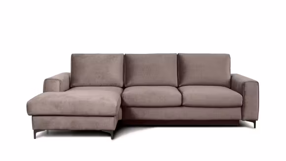 Canapea de colt extensibila Bella Kingston Beige S3, stanga