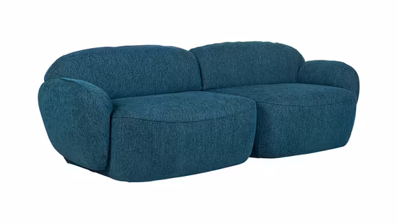 Canapea liniara Bubble tapitata in material textil, cu design confortabil si modern pentru living.