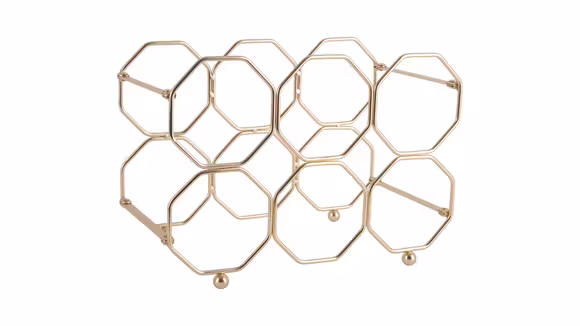 Suport Pentru Sticle Honeycomb Gold