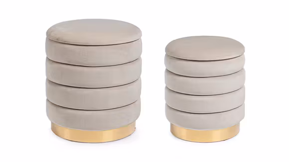 Set 2 Taburete Darina Beige