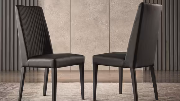 Set 2 Scaune Novecento Ecopiele Black