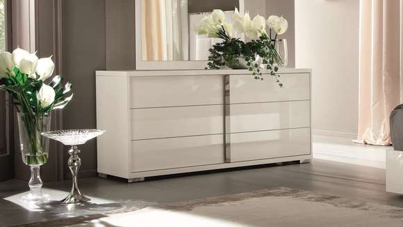 Comoda Imperia White High Gloss