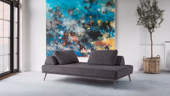 Canapea liniara 2 locuri Alexa Cortina Grey