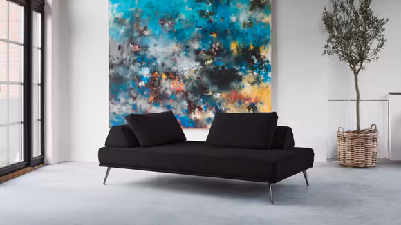 Canapea liniara 2 locuri Alexa Paris Black