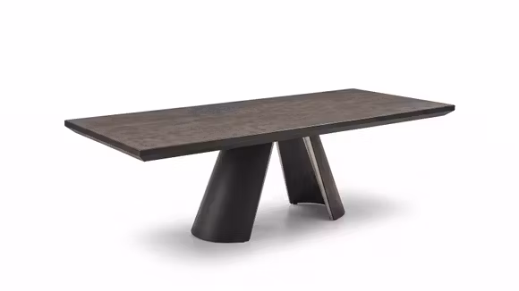Masa extensibila Apian Matt Black/Bronze 200(300) cm
