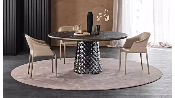 Masa rotunda Atrium Premium ceramica Matt Portoro 160 cm
