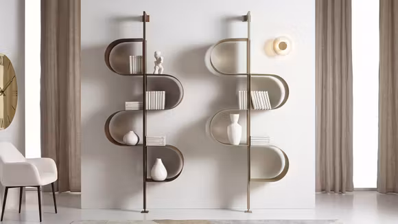 Biblioteca Tiffany Bronzo 230/238 cm
