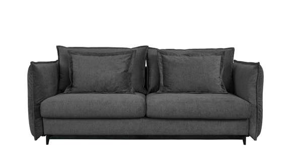 Canapea extensibila 3 locuri Eva Piano Grey, design modern si functie de dormit pentru living.