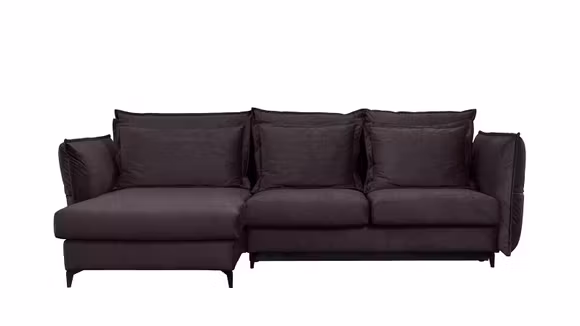 Canapea de colt extensibila Eva Boston Lavanda S1, stanga