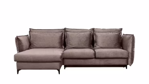 Canapea de colt extensibila Eva Kingston Beige S1, stanga