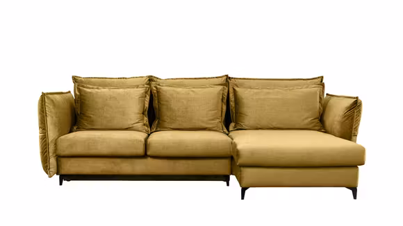 Canapea de colt extensibila Eva Kingston Mustard S1, dreapta