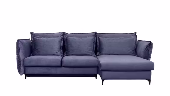 Canapea de colt extensibila Eva Kingston Denim Blue S1, dreapta