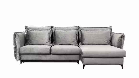 Canapea de colt extensibila Eva Kingston Light Grey S1, dreapta