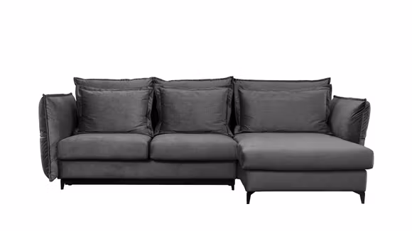 Canapea de colt extensibila Eva Piano Grey S1, dreapta