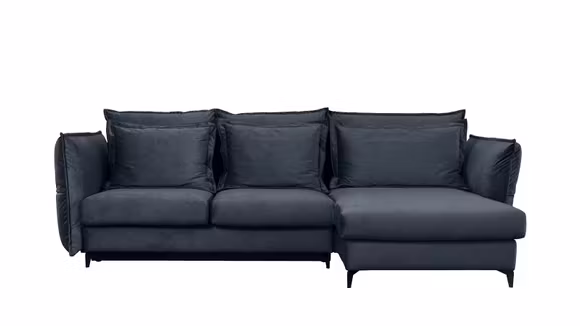 Canapea de colt extensibila Eva Piano Dark Blue S1, dreapta