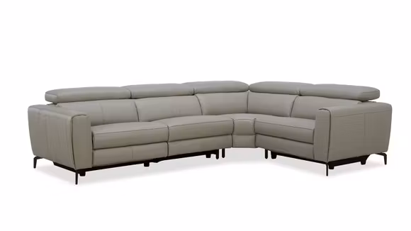 Canapea de colt Canyon cu 2 reclinere, Gri Mediu, dreapta