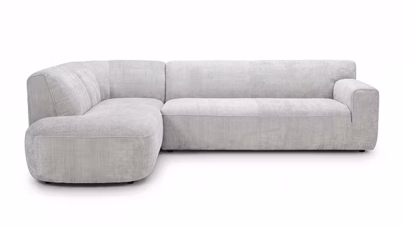 Canapea de colt Charme textil Stabia Beige, stanga