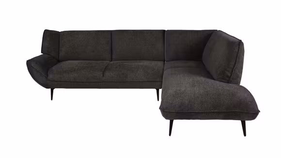 Canapea de colt cu sezlong Amelia textil Grey, dreapta