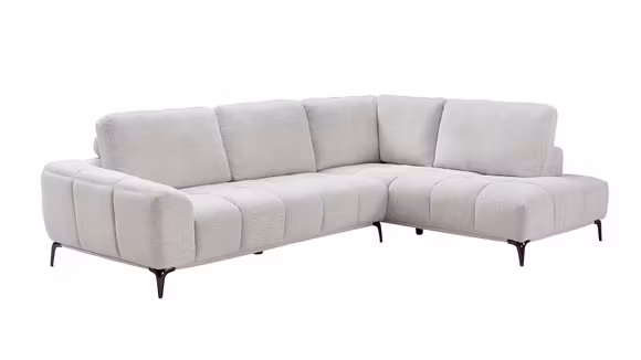 Canapea de colt cu sezlong Desmond textil Monique Twine, dreapta