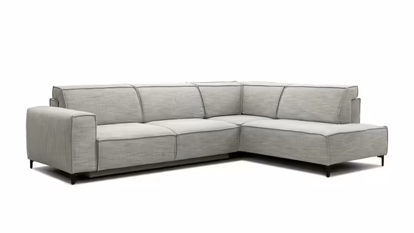 Canapea de colt extensibila Cosmopolitan Kingston Light Grey, dreapta