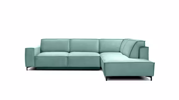 Canapea de colt extensibila Cosmopolitan Velvet Piano Mint, dreapta