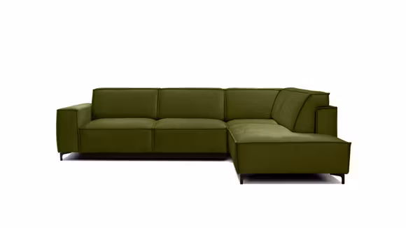 Canapea de colt extensibila Cosmopolitan Velvet Piano Olive, dreapta