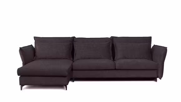 Canapea de colt extensibila Eva Boston Lavanda S2, stanga