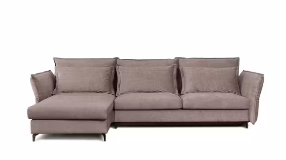 Canapea de colt extensibila Eva Kingston Beige S2, stanga