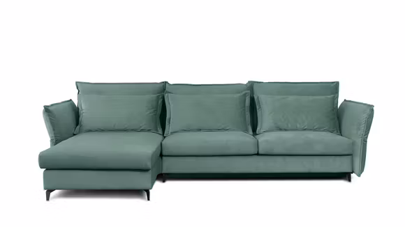 Canapea de colt extensibila Eva Piano Mint S2, stanga