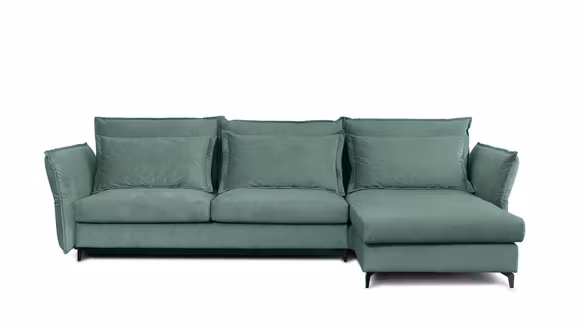 Canapea de colt extensibila Eva Piano Mint S2, dreapta