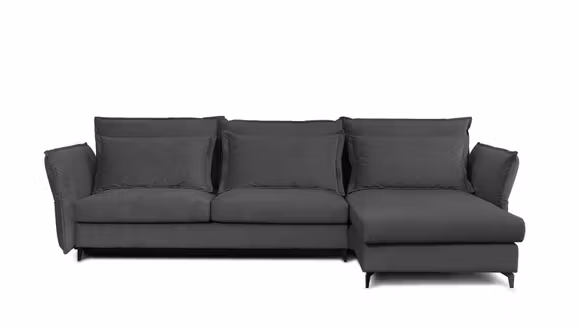 Canapea de colt extensibila Eva Piano Grey S2, dreapta