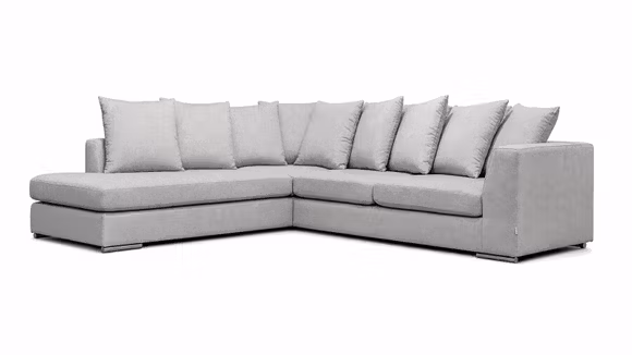 Canapea de colt Paso Doble Night textil Grey light, stanga