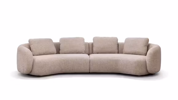 Canapea Domani 4 locuri textil Noma Greige