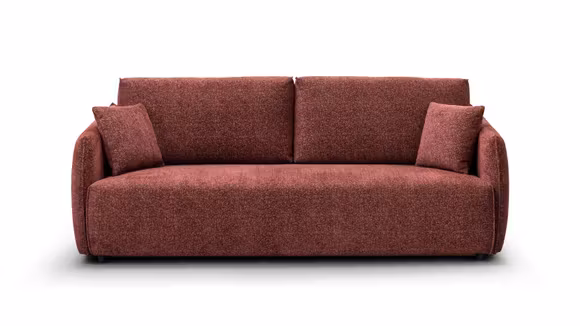 Canapea extensibila 3 locuri Colin textil Raven Wine