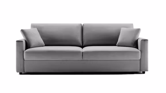Canapea extensibila Lucia textil Grey + Topper