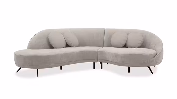Canapea Graziosa textil Champagne, stanga