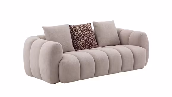 Canapea liniara 2 locuri Isotta textil Rhein Beige