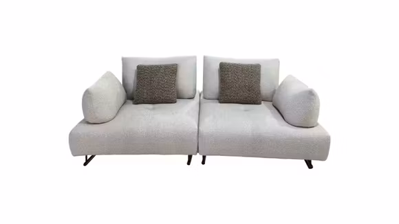 Canapea liniara 2 locuri Paige textil Cloud