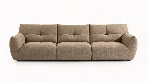 Canapea liniara 4 locuri Greta textil Bej