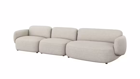 Canapea liniara Fresco textil Nathan Ginger