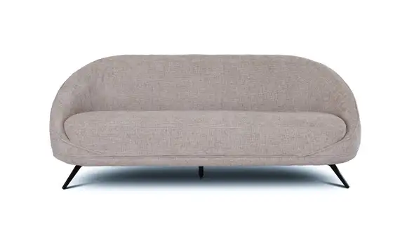 Canapea liniara Graziosa textil Champagne