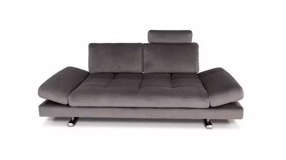 Canapea liniara Lina Velvet Grey