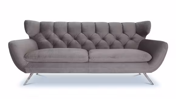 Canapea liniara Sixty 3 locuri Velvet Stone