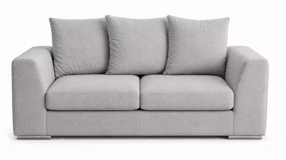 Canapea liniara Paso Doble Evita Light Grey, produs expus, cu design modern si confortabil.