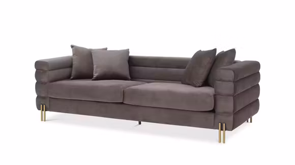 Canapea York Savona textil Grey Velvet