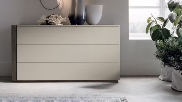 Comoda Capitol Matt Hot Grey/Mocha Oak Wood