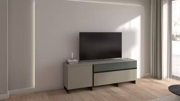 Comoda TV Fango Liscio/Garda Liscio 180 cm
