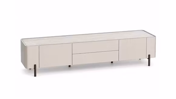Comoda TV Zach Fango-Seapine + Top Ceramic Beige