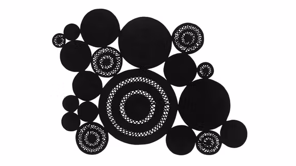 Covor Alyssa Patchwork Black 160x230