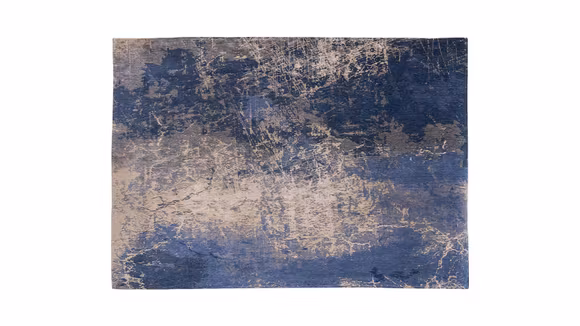 Covor Mad Men Cracks Abyss Blue 200x280, produs expus, cu design modern si abstract.